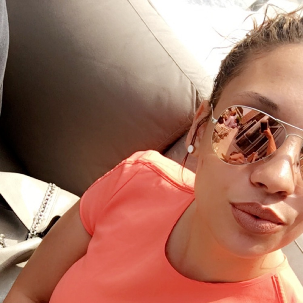 Ray-Ban pink lensed aviators